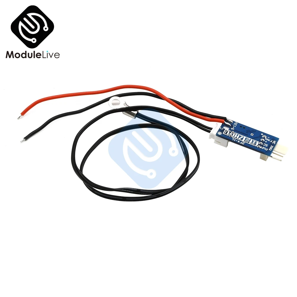 Ultra-small 5V 12V 4 Wire PWM Auto Fan Temperature Control Governor Computer Fan Temperature Control Noise Reduce 10cm Probe