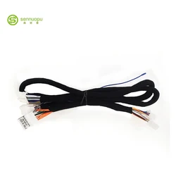 Professional Car Audio DSP Wire Harness of Auto stereo amplifier speaker wiring harness for car