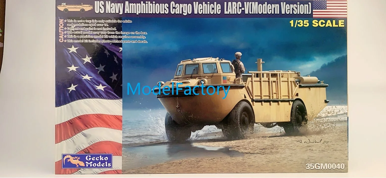 Gecko Models 35GM0040 1/35 U.S. Navy Amphibious Cargo Vehicle LARC-V (Modern Version) - Scale Model Kit