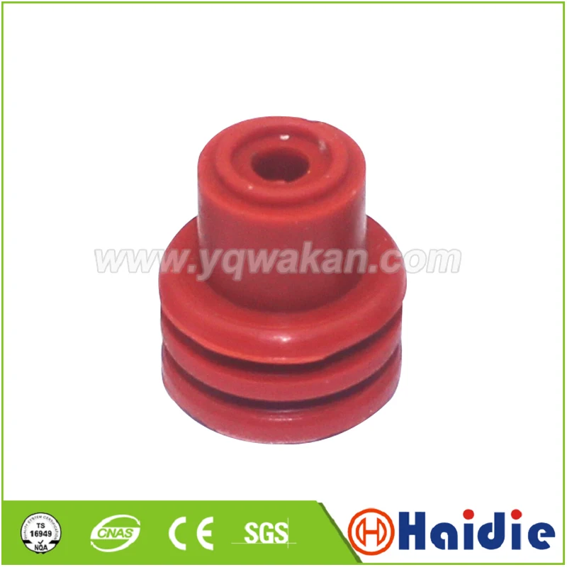 

100pcs automotive plug silicone rubber seal HDZ-42 red wire seals for auto connector HDY1434