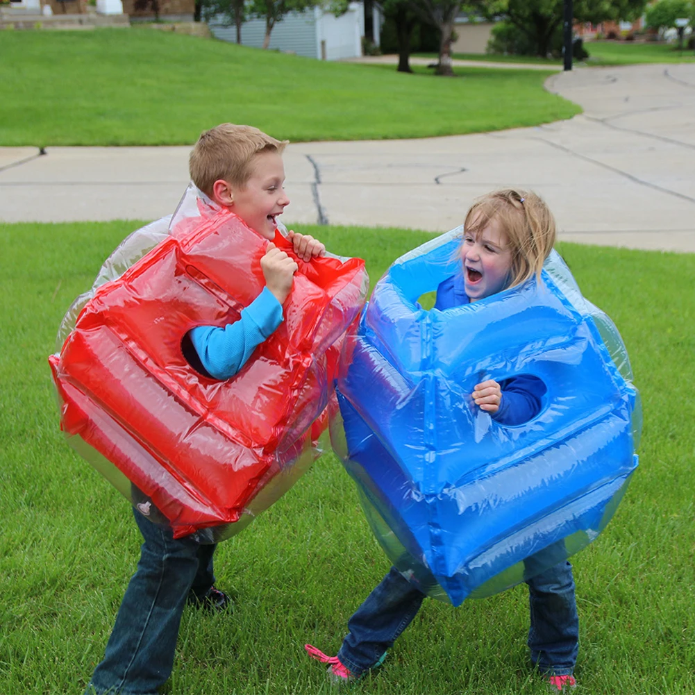 2pcs PVC Inflatable Body Bumper Bubbles Ball Children Interesting  Outdoor Sports Fitness Games Ball Toys