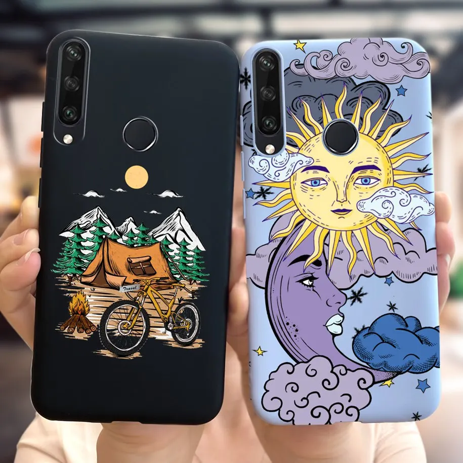 Case For Huawei Y6P Y7P 2020 Cover Cute Cartoon Cat Cow Painted Phone Back Cover For Huawei Y 6P Y 7P ART-L28 MED-LX9N Soft Capa