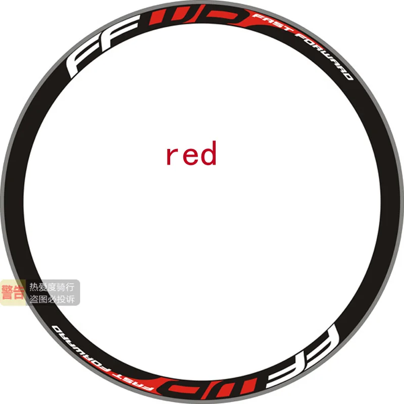 Hot Outdoor Bicycle Sticker FFWD F9R road Bicycle wheel Group stickers Suitable for 80/88 rims for two wheel decals bike sticker