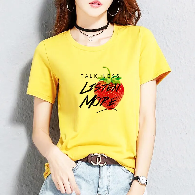 BGtomato sweat Strawberry printing tshirt super cool summer top tees beautiful girl's t-shirt