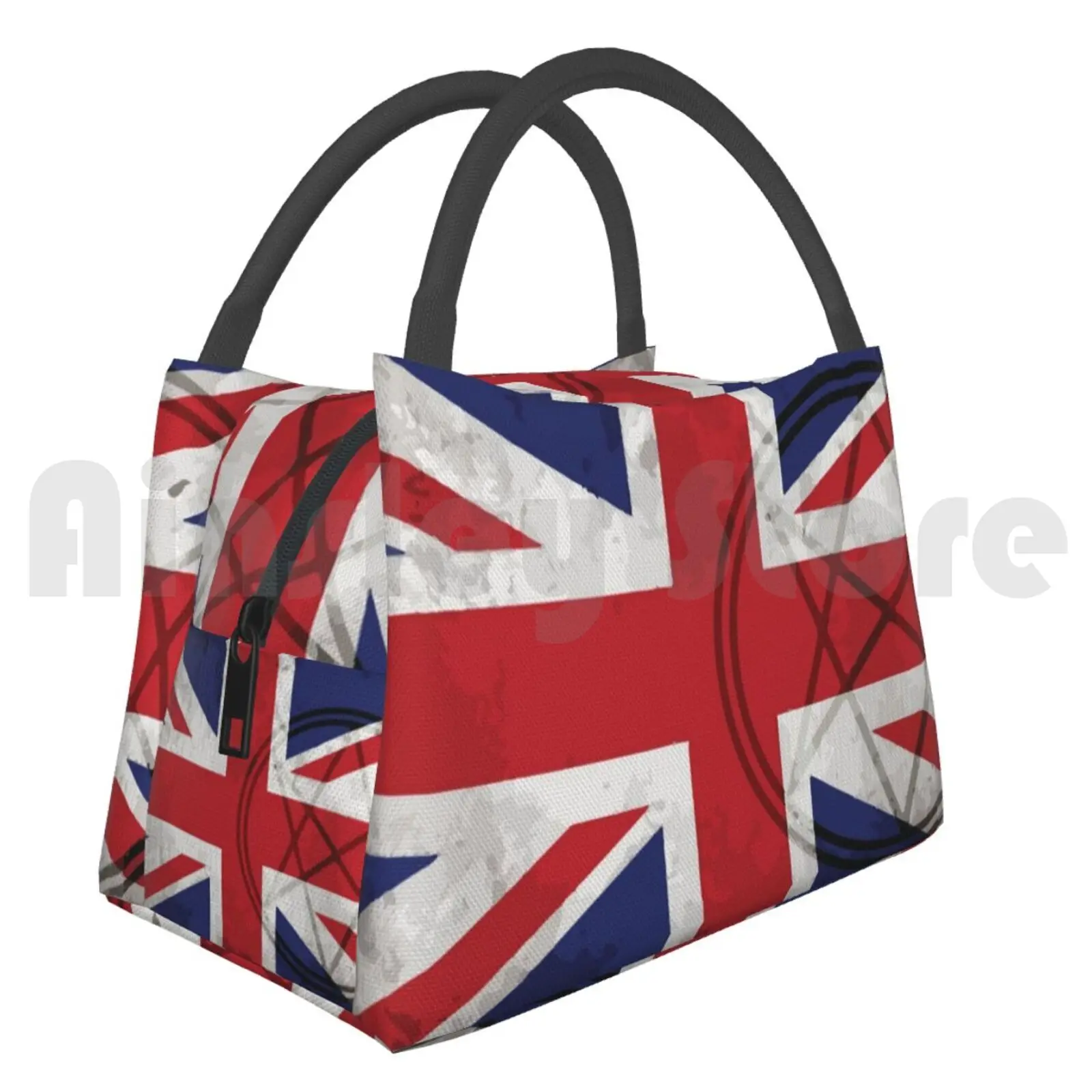 Cooler Lunch Bag Picnic Bag British Men Of Letters-Degraded Supernatural British Men Of Letters Bmol Union Jack