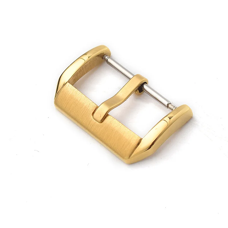 Stainless Steel Watchband Buckle for Watch Strap Clasp Glossy Brushed Replacement Repair Parts 10 12 14 16mm 18mm 20mm 22mm