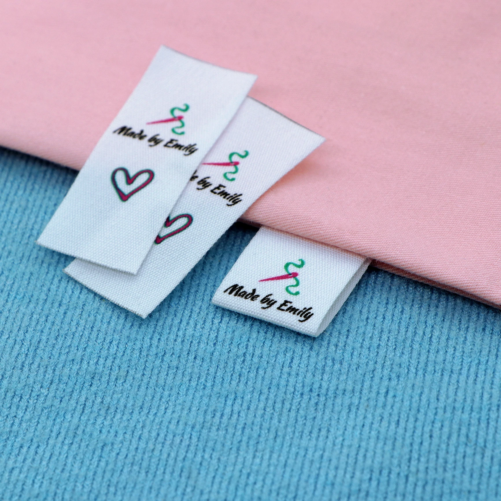 Custom Folding Labels / Custom Brand labels, Clothing labels, Children's clothing ,Sewing (FR062)