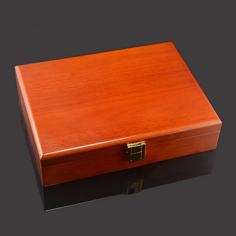 Ring Cufflinks Display Gift Box High Quality Painted Wooden Boxes Authentic 240*180*55mm Capacity Jewelry Organizer Storage Box