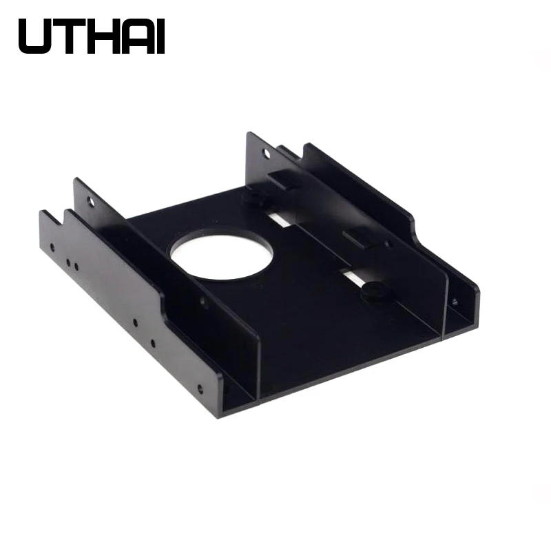 UTHAI G19 Pegangan Hard Disk Plastik Braket 2.5 Inci Hingga 3.5 Inci Lapisan Ganda Adaptor Solid State SSD Mekanis Laptop