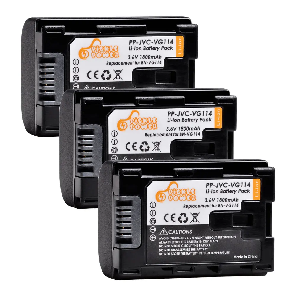 Pickle Power 1800mAh BN-VG114 Replacement Digital Battery For JVC BN-VG107 BN-VG107U BN-VG108U BN-VG108E BN-VG114U BN-VG114US image 3
