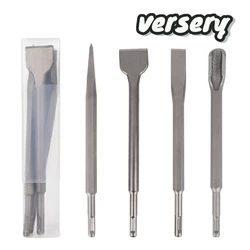 4Pcs/Set SDS Plus Shank Electric Hammer Drill Bit Point/Groove/Flat Chisel Masonry Tools Set For Woodworking Concrete Wall Rock