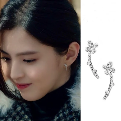 30styles simple for women Kim Hee Ae same Han So Hee Korean dramas The Married Life Fashion Earrings