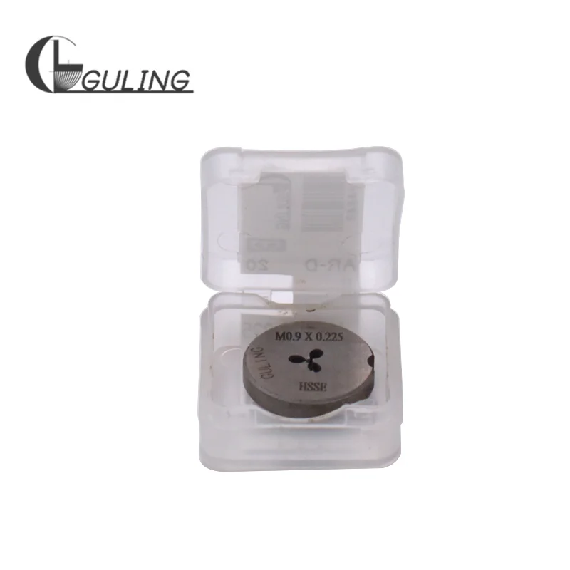 GULING HSSE Metric Fixed Round Die M0.8X0.2 M0.9X0.225 Thread Screw Threading Dies  Does not support returns