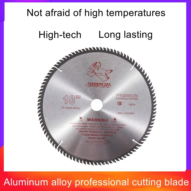 10 inch aluminum sawing machine decoration grade woodworking saw blade 255 cutting machine aluminum alloy cutting blade