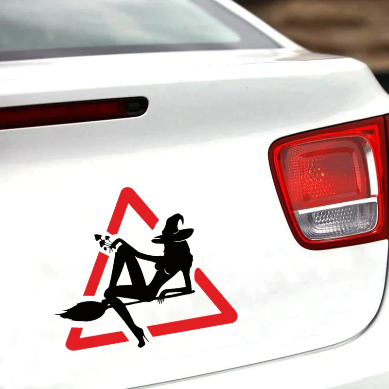 S50626 # Stylish Witch Car Sticker Personality Vinyl Decal Waterproof Car Sticker on Motorcycle Laptop