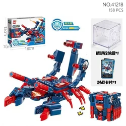 QMAN Machine Armour Beast Magic Cube Transformation DIY Mecha Mechanical Brick Fight Figures Building Blocks Robot Toy Kids Gift