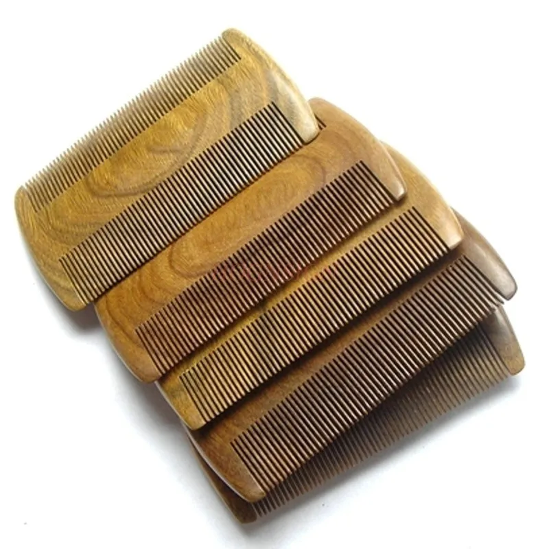 Scorpions Encrypted Sandalwood Fine Comb Tweezers Hairdressing wooden comb dandruff comb Wood Natural Handmade Green Scorpion