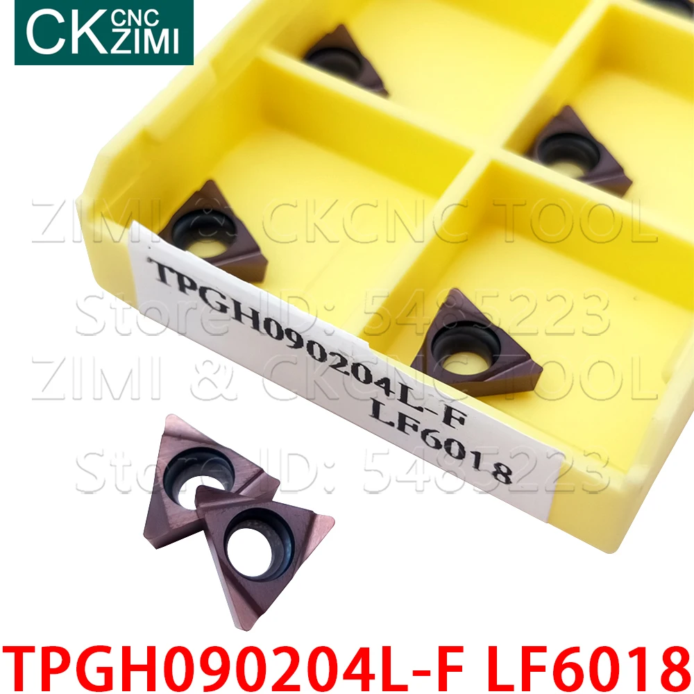 TPGH090204L-F LF6018 TPGH090204L F LF6018 hartmetall einfügen schneiden boring insert CNC Metall drehmaschine werkzeug TPGH für rostfreiem stahl