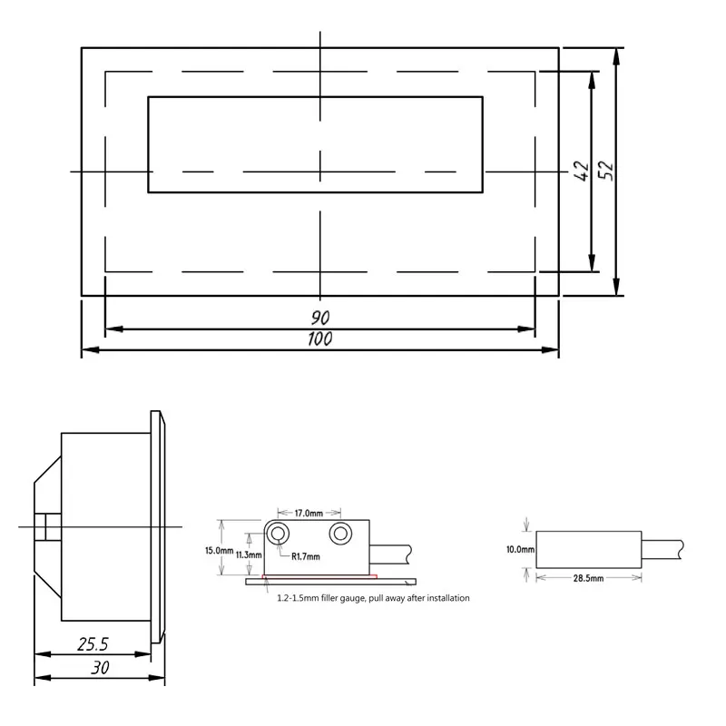 Imagem -06 - Sistema de Medição Linear Magnética Grating Régua Cabeça Ângulo Sensor Codificador sem Fio Winfa Transmissão Dados