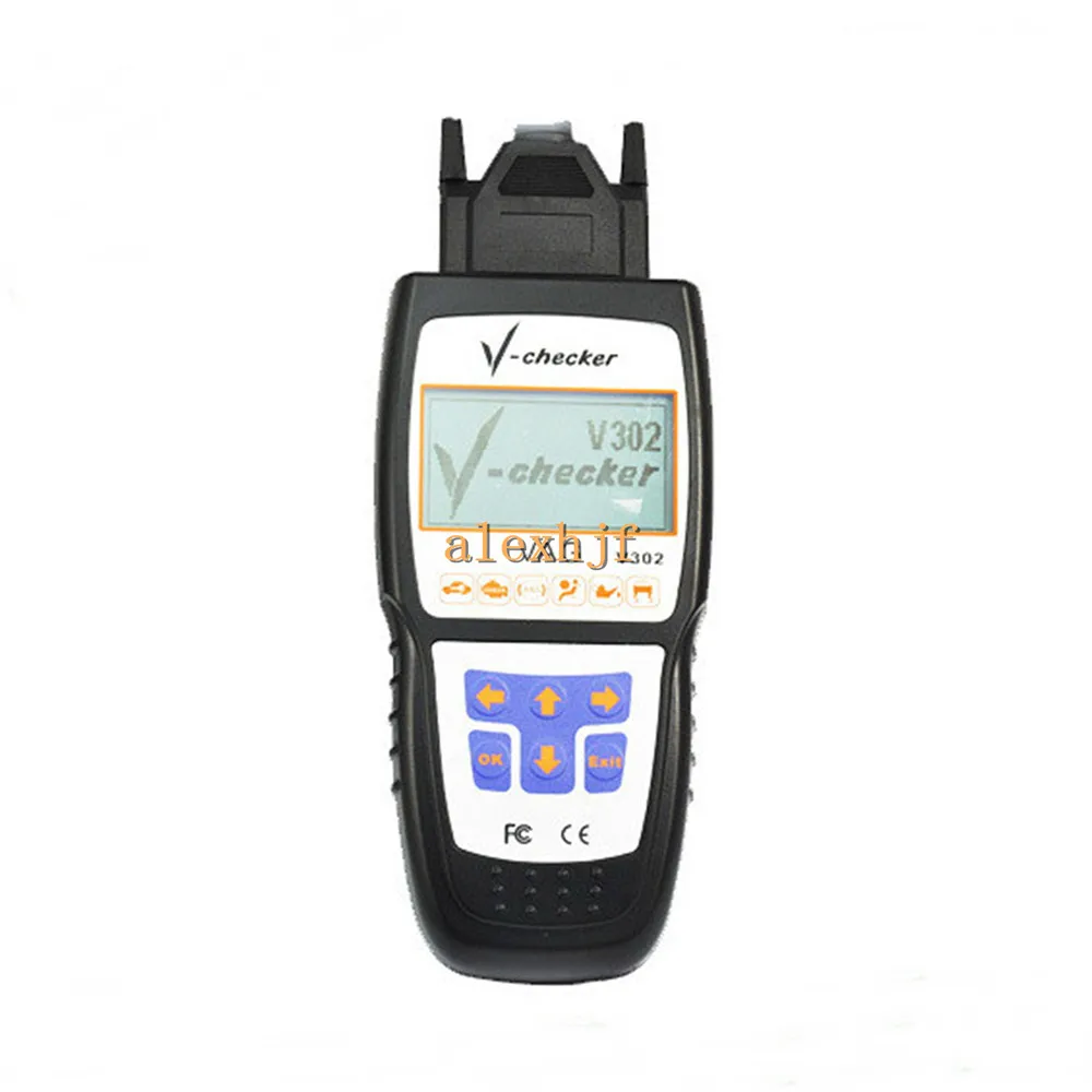 Scanner with LCD Screen Code Reader V302 compatible for VAG, Retrieves ECU Information, ReadsDTCS, Clears DTCs, Reset Oil Lamp