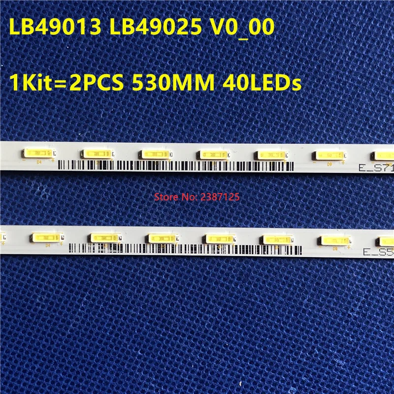 3VLED Backlight Strip 40Led LB49013 LB49025 NLAW30451 For KD-49X705F KD-49X8000E KD-49XF7596 KD-49XF7003 KD-49XE7002 KD-49XE7093