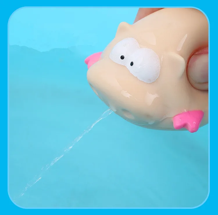 1pc Bath Toy For Kids Water Spraying Tool Swimming Pool Toys For Children Water Spray Animal Colorful Rubber Baby Toy