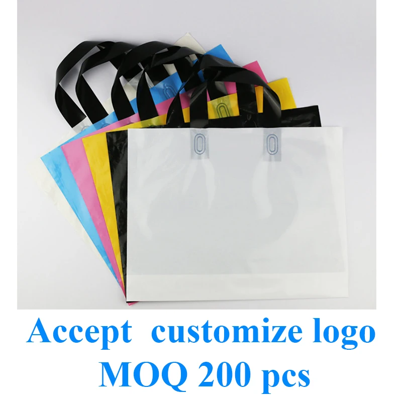 20 pcs eco plastic shopper bags foldable bag for shopping cart gift bags  accept customize owne logo print