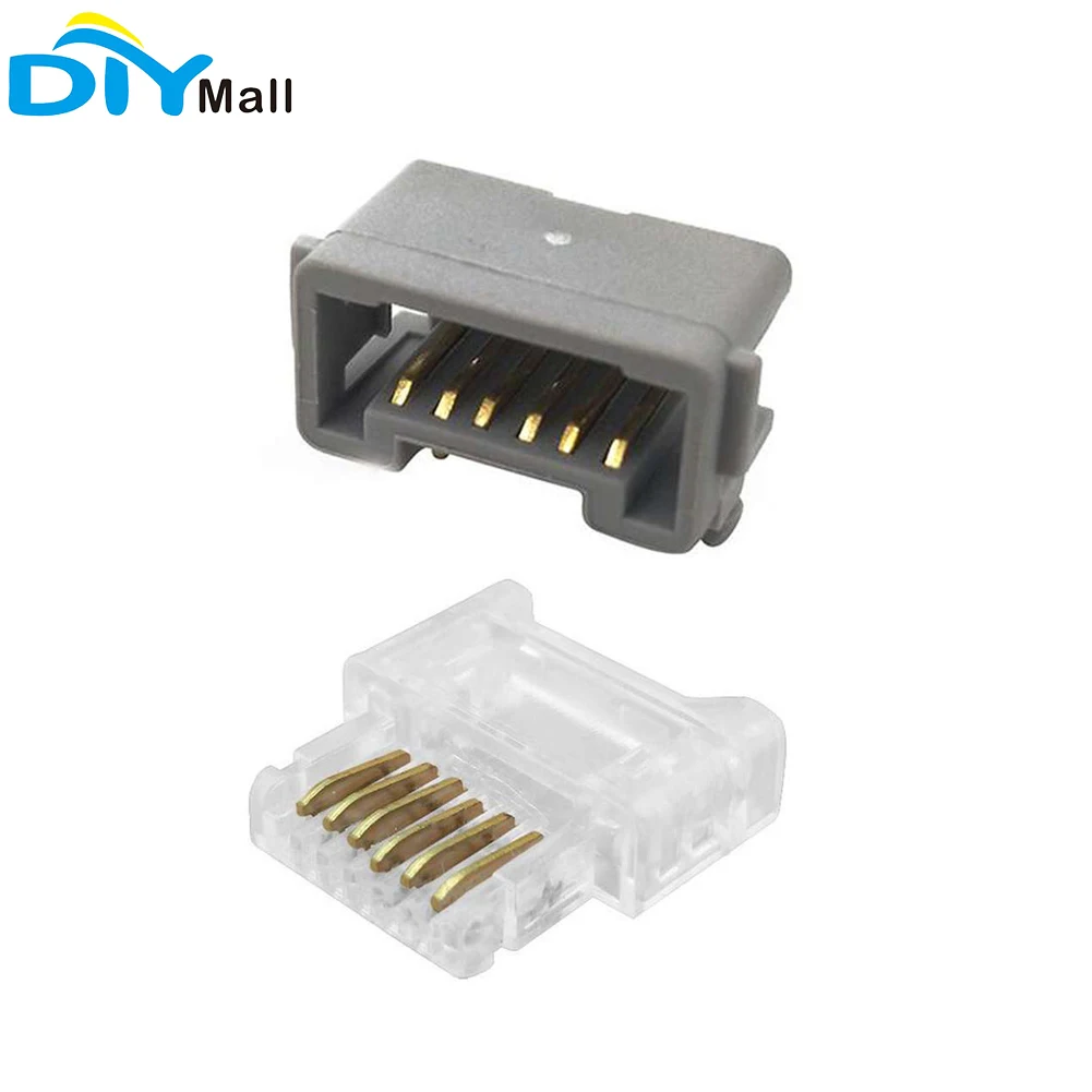 10x Crystal Head Connectors Metal Chip/Gray Socket compatible with legoeds 1 Sensor Motors Block Brick Robotic Repair Part