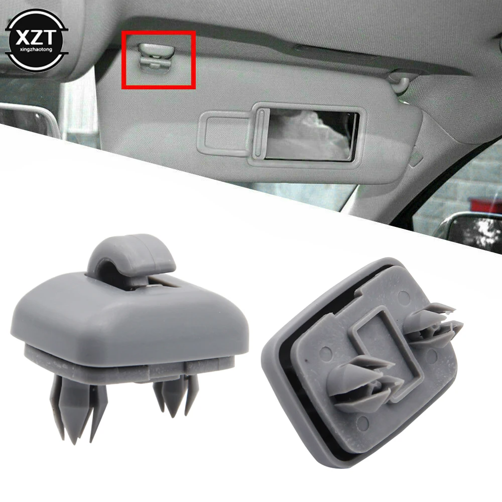 2Pcs Sun Visor Clip Porpor Booya Interior Sun Visor Hook Clip Bracket for Audi A1 A3 A4 A5 Q3 Q5(8E0 857 562)A7 B6 B7 B8 S4 S5