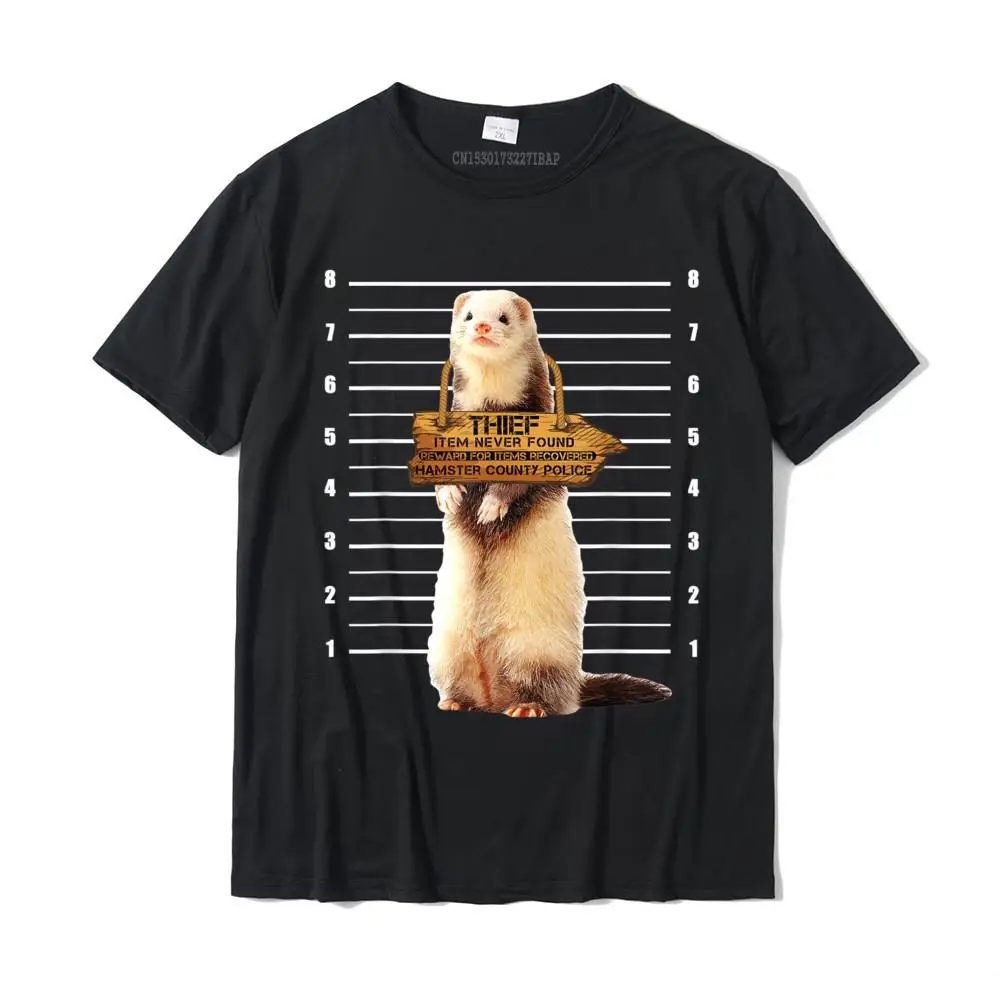 Cute Ferret Thief Funny Animals T-Shirt Men New Design Crazy Tops T Shirt Christmas Cotton T Shirts Design