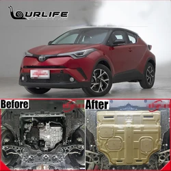 Engine Chassis Guard Cover Protector Manganese Steel Plastic Fender Accessories For Toyota CHR C-HR C HR 2019 2020 2021 2022