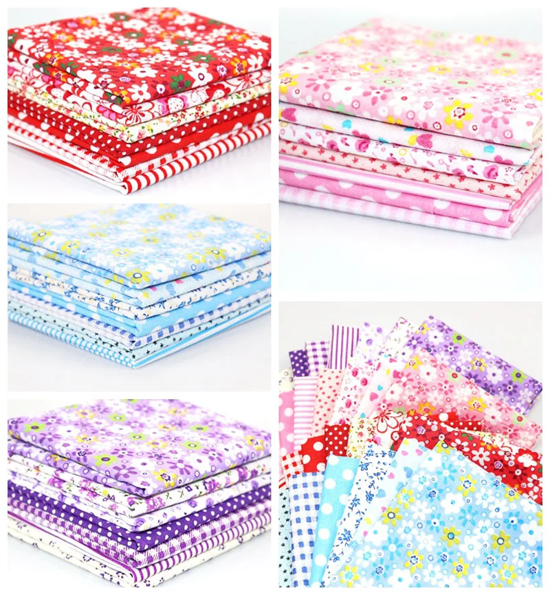 25cmx25cm and 50cmx50cm Cotton Fabric Printed Cloth Sewing Quilting Fabrics for Patchwork Needlework DIY Handmade Material