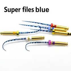 Dental Rotary Super Files Blue Files Rotary Files Niti Heat Activation Endodontic Files  Use for Root Canal