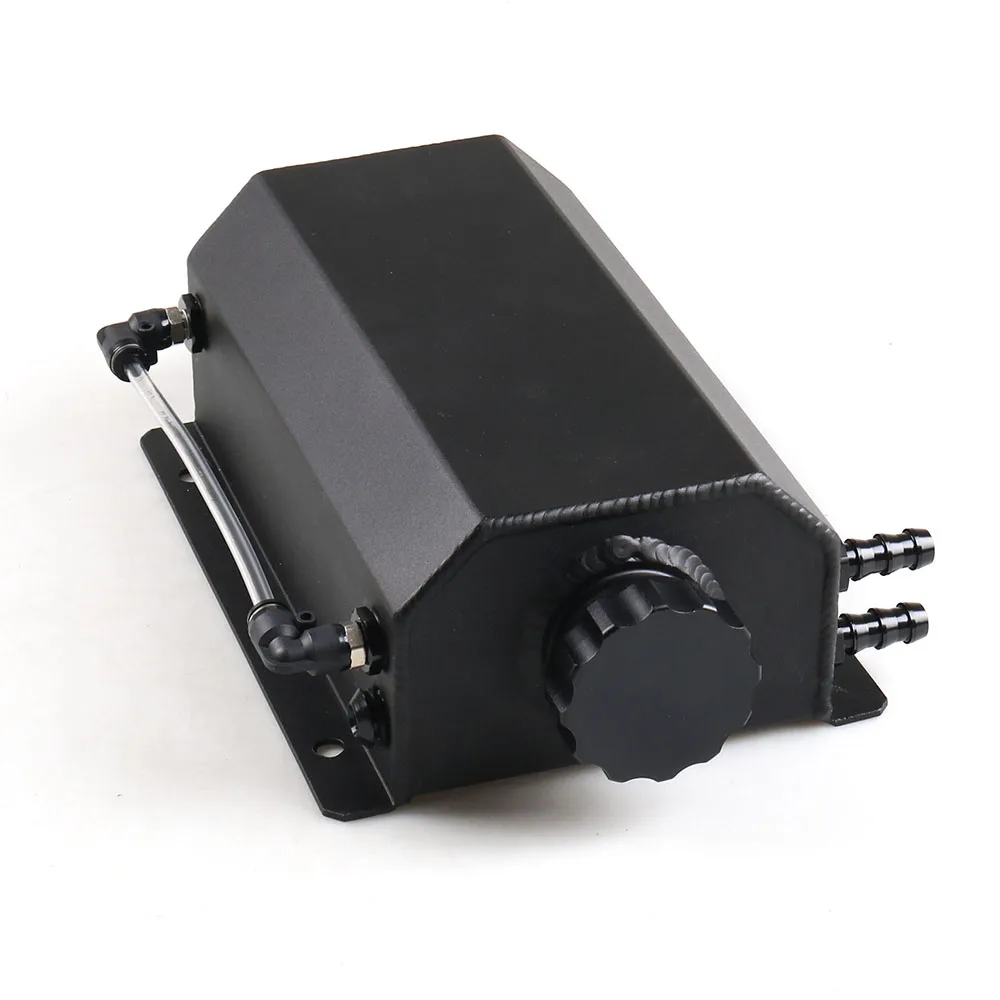 2L Universal Engine Oil Fuel Gas Catch Can Breather Tank Bottle Coolant Radiator Overflow Tank