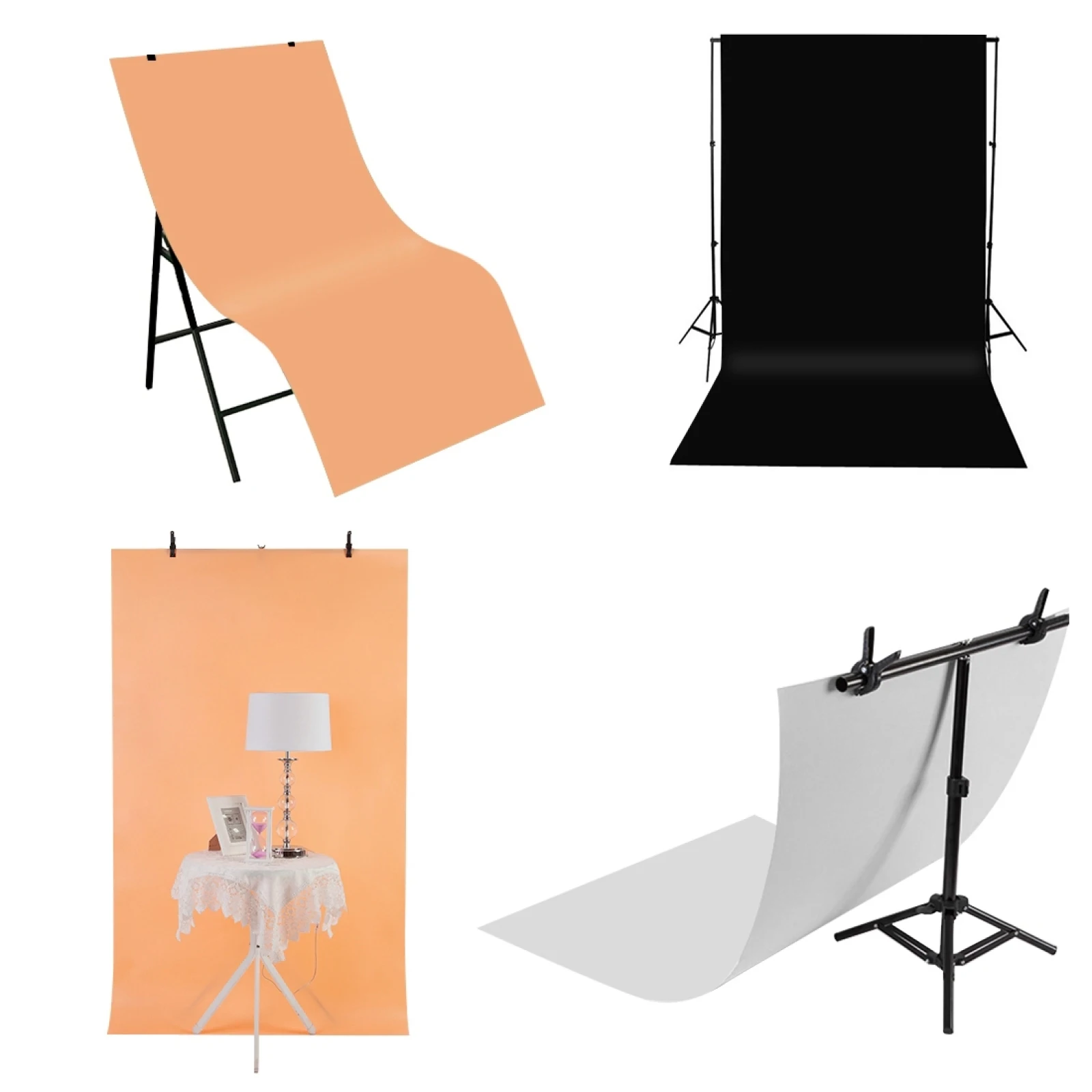 PULUZ Photography Background PVC Paper Kits for Studio Tent Box backdrop, Size: 156cm x 80cm / 121cm x 58cm