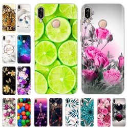 Case For Huawei P20 Pro Funda Phone Case Soft TPU Cover for Huawei P20 Cover Silicone Back Bags for Huawei P20 Pro Case flower
