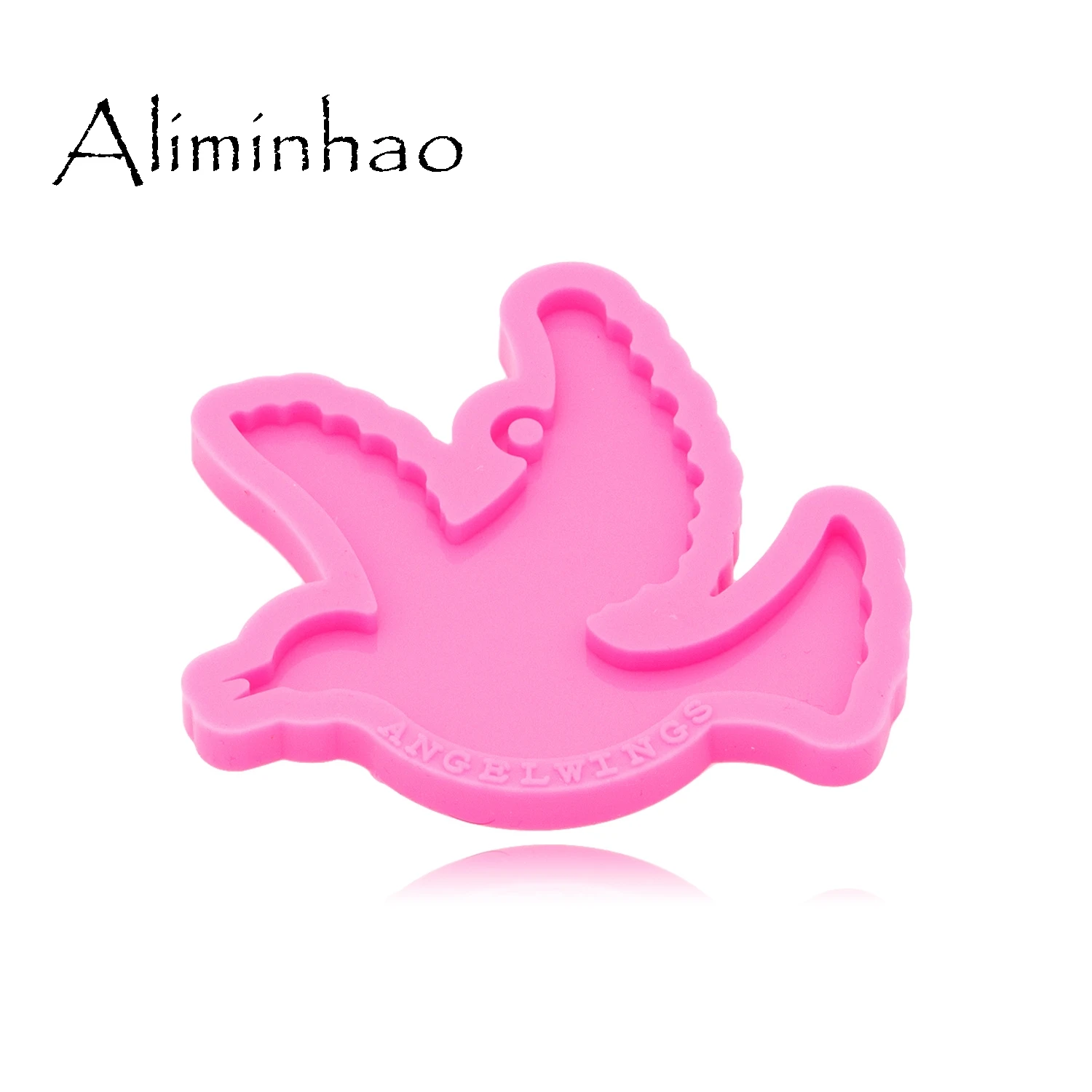 DY0412 Shiny Glossy Dove necklace Jewelry Epoxy Mould pigeon Crafting Keychain Silicon Resin Silicone