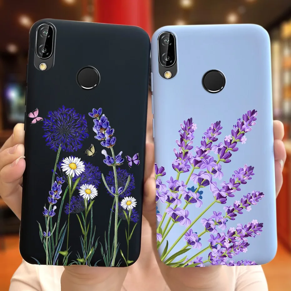 Flower Painted Matte TPU Fundas For Huawei P20 Lite P 20 20lite ANE-LX1 5.84