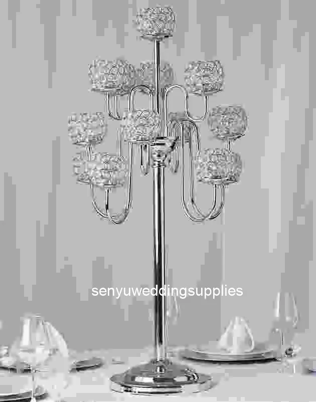 New style 8pcs )120cm tall sliver  Columns for Wedding Decoration Metal Centerpiece Stand Flower Standsenyu1383