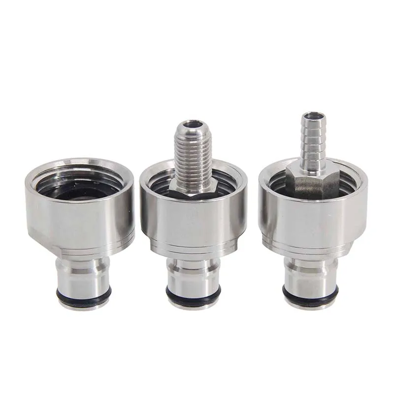 3 Different Types Stainless Carbonation Cap Ball Lock Type Fit Soft Drink PET bottles  Homebrew Kegging Parts