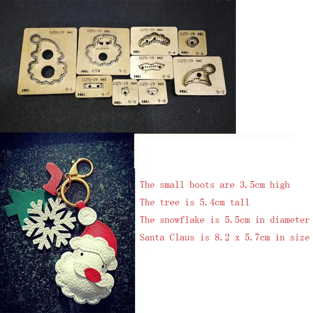 

DIY Santa Claus Wood Die Cutting, Handmade Steel, Suitable for Common Die-cutting Machines in the Market