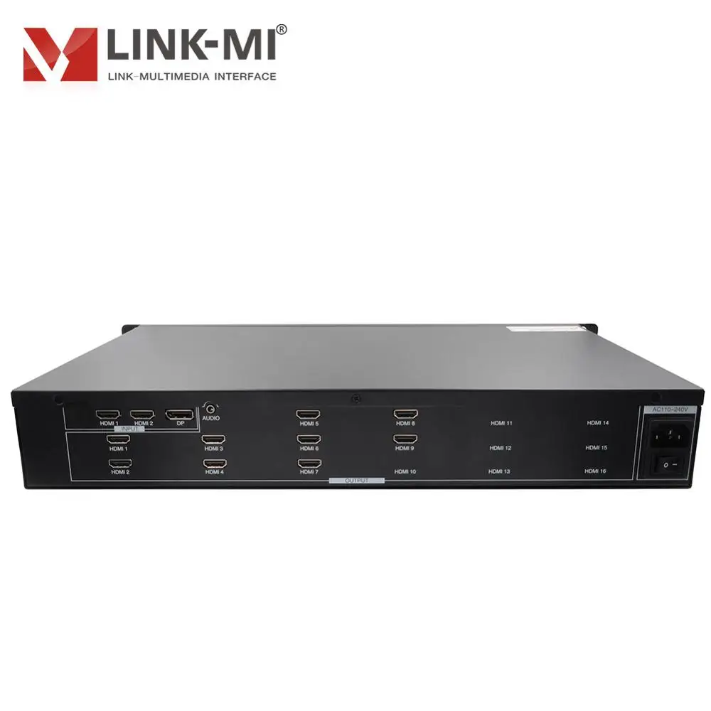 LINK-MI 4K @ 60Hz Video Wall Controller สำหรับ9ทีวีแสดง3X3 2X3 HDMI 2.0 DP PIP Flip ตัด90/180/270องศา