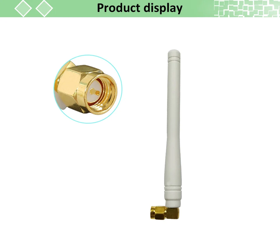EOTH 2/5 Stück 868MHz Antenne 3dBi Verstärkung SMA Stecker Weiß und 4. RG0.8 Pigtail LoRaWAN für Lora IoT Geräte Gateway Drahtlosmodul – Detail 1