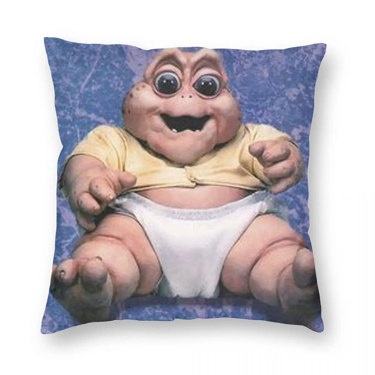 Baby Sinclair The Dinosaurs Square Pillowcase Polyester Linen Velvet Printed Zip Decor Pillow Case Room Cushion Cover 45x45