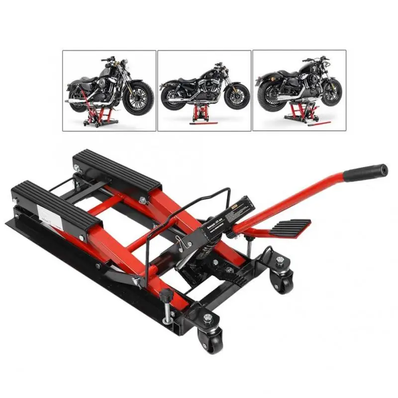 1500Lbs cavalletto per moto regolabile Jack di sollevamento cavalletto piano Jack tavolo paranco officina strumenti di sollevamento