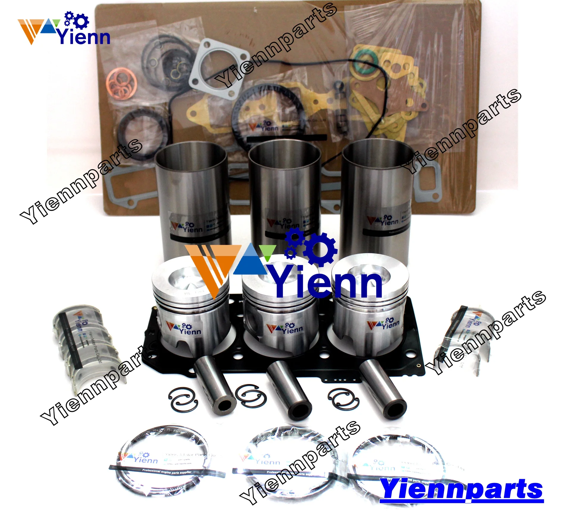 

3TNB78 Overhaul Rebuild Kit Full Gasket Liner Piston With Ring Bearing Set For Yanmar Engine Excavator Engine Parts