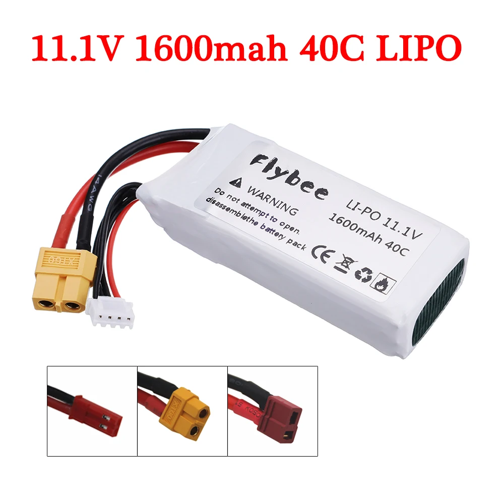 3S 11.1v 1600mAh 40C LiPo Battery for Rc Off-road racing Car Boat Helicopter Airplane 11.1v Rechargeable Battery T/XT60/JST Plug