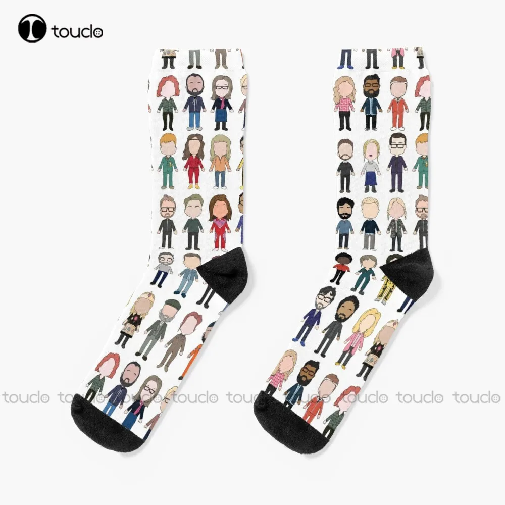 Cast Poster Taskmaster First Ten Series Socks Soccer Socks Women Unisex Adult Teen Youth Socks Personalized Custom