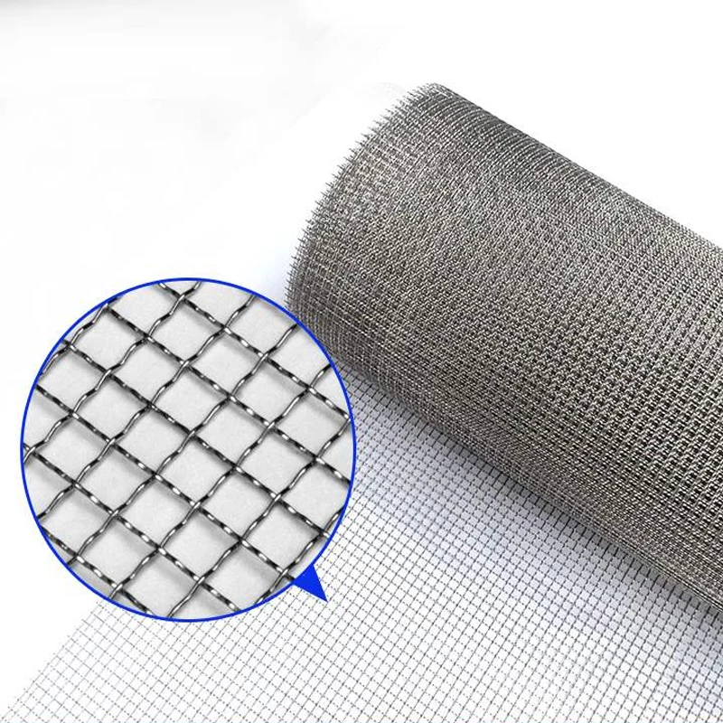 

40" x 5meters 2-10mm hole Metal screening stainless steel 304 ss316I woven crimped wire mesh net for screen fence Riddle Sieve