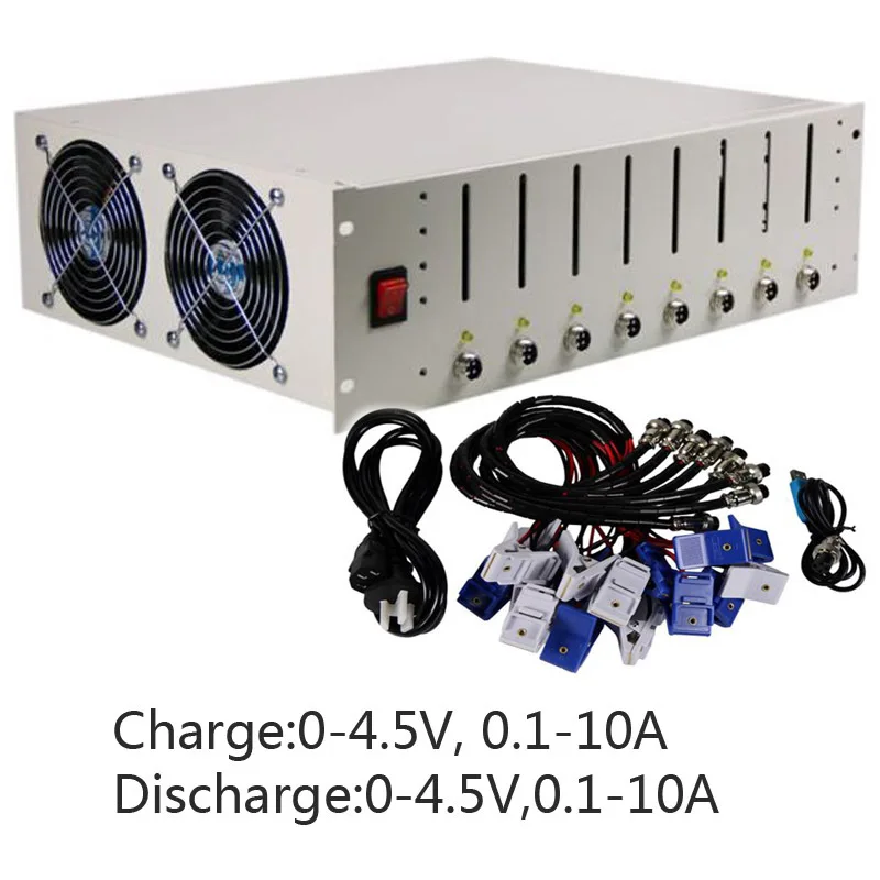 

EBC-X 8-Channels 18650 Lithium Battery Capacity Tester Charge Discharge 10A Cycling Aging Test Instrument